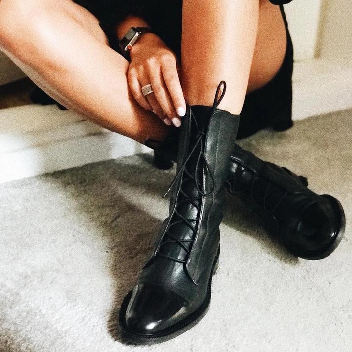 Women's Mid-Calf Lace-Up Boots