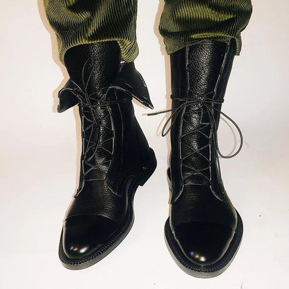 Women's Mid-Calf Lace-Up Boots