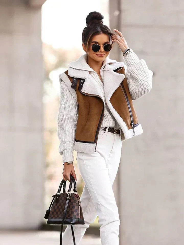 Women's Asymmetric Zip Cardigan - Vonnera