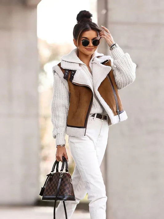 Women's Asymmetric Zip Cardigan - Vonnera