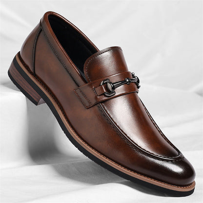 Men's Slip-On Leather Loafers - VibreMode