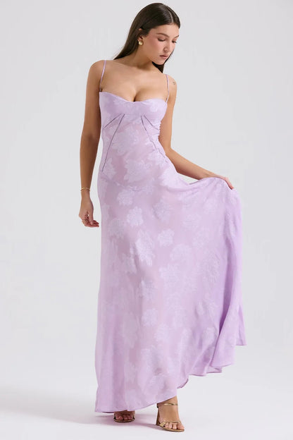 Gretchen™ | Long Summer Dress with Open Back and Adjustable Straps
