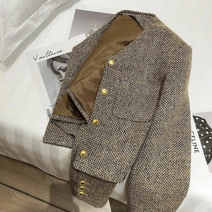 Image of Serena | Women's Cropped Button Front Jacket