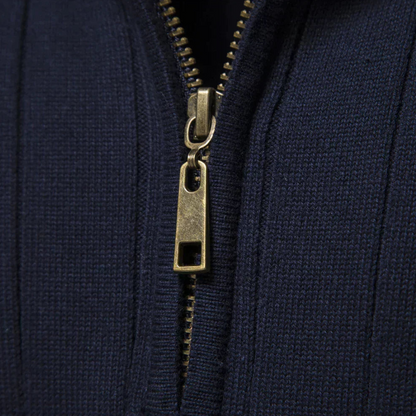 Image of Shane | Men's Quarter-Zip Ribbed Sweater