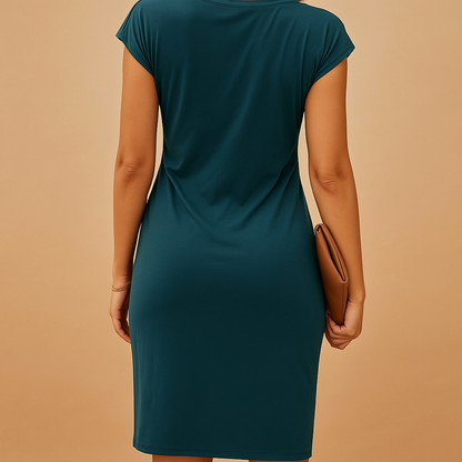 Shaping bodycon dress for women with a stretchy fitted design, ideal for work, dinner dates, parties, and casual occasions.