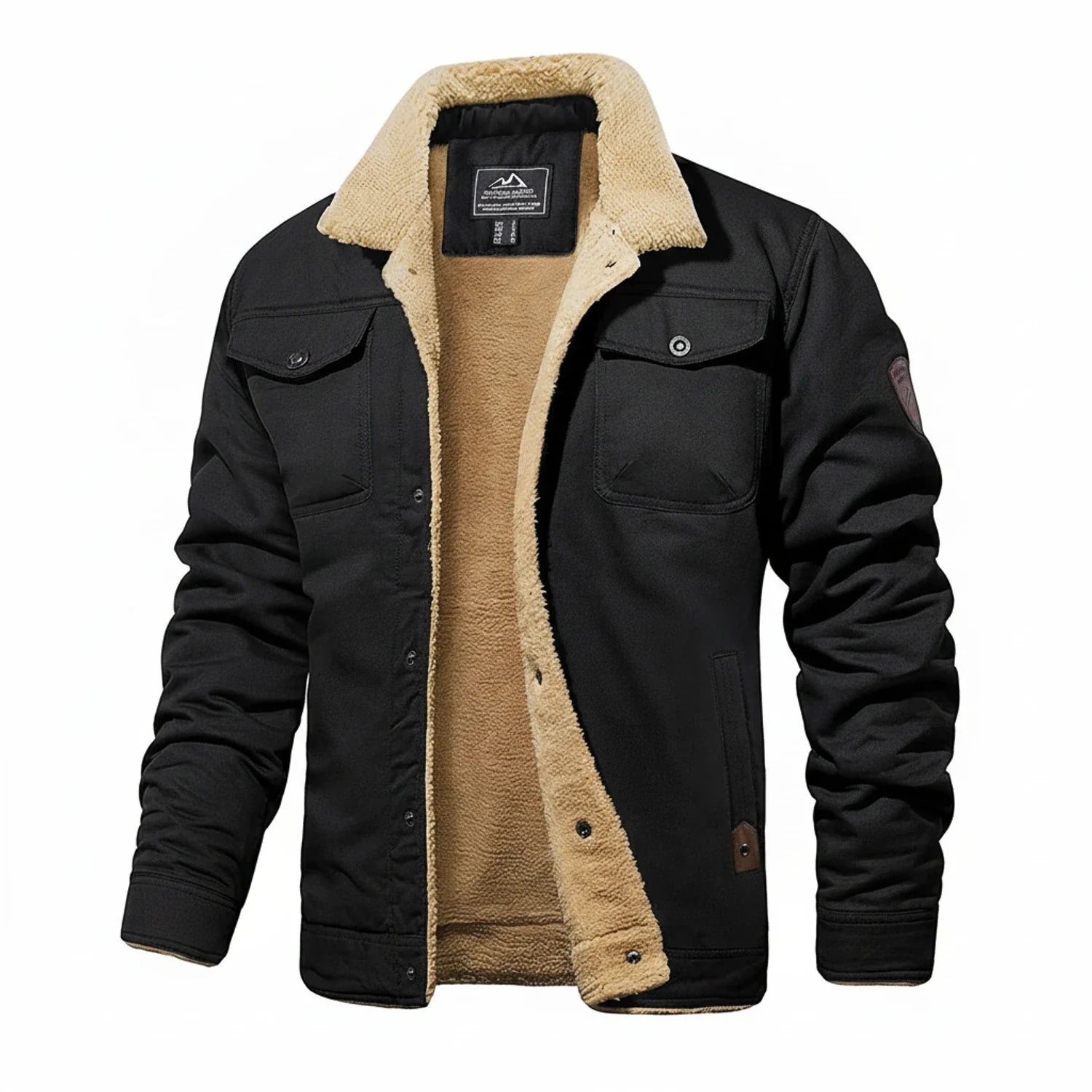 Men's Sherpa Lined Winter Jacket - Vonnera