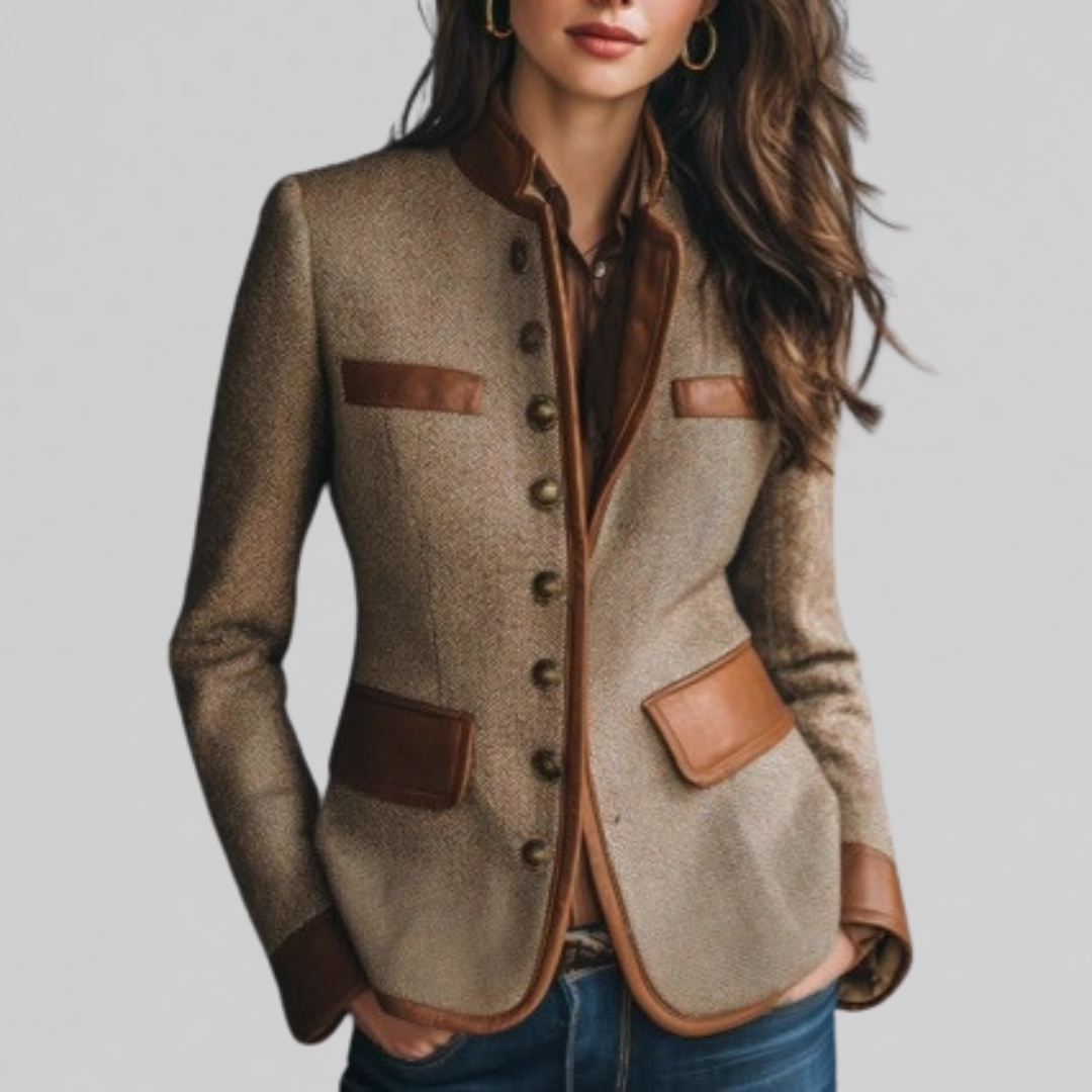 Women's Fitted Blazer Jacket - VibreMode