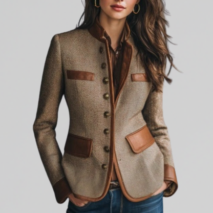 Women's Fitted Blazer Jacket - VibreMode