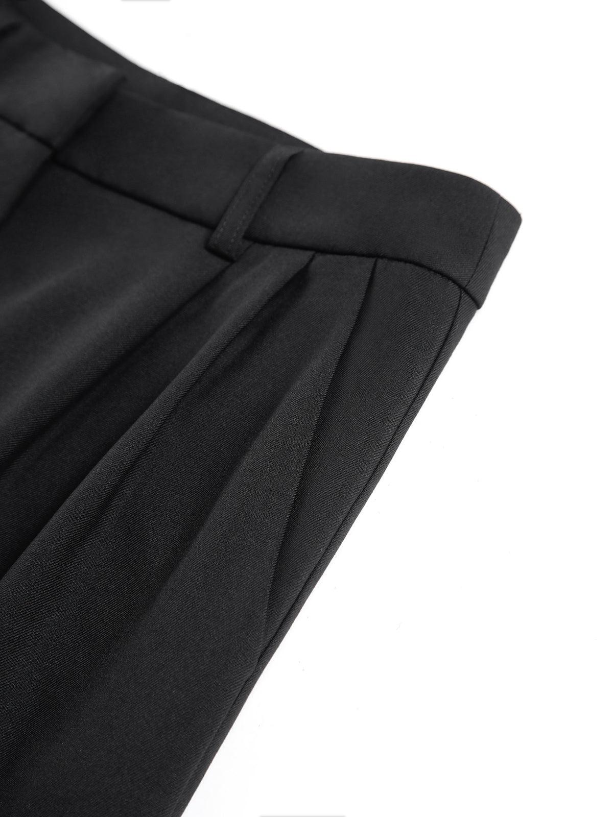 Image of Sherry | Women's High-Waisted Pleated Wide Leg Trousers