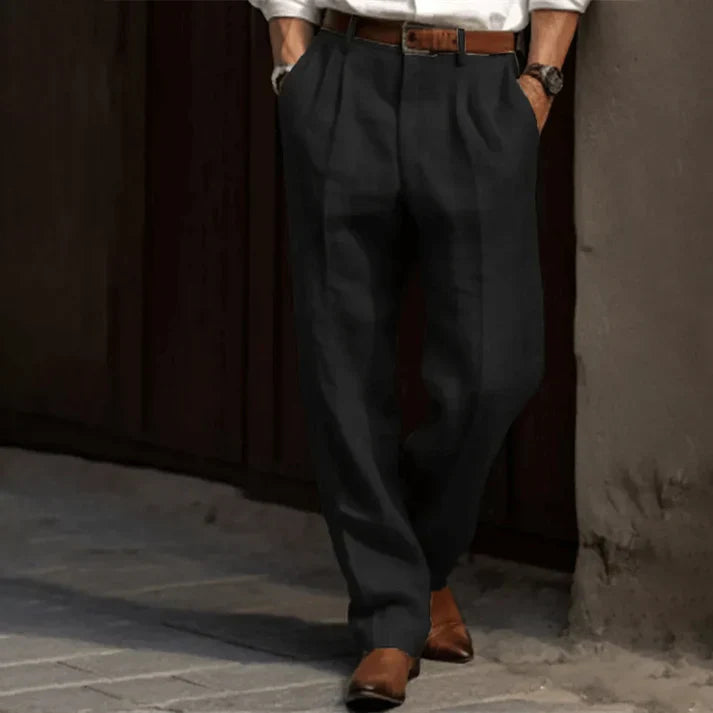 Image of Sidney | Men's Pleated Relaxed Fit Dress Pants