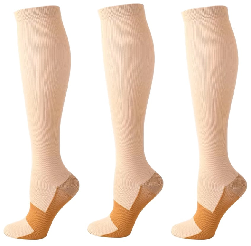 Knee High Compression Socks Support Varicose Veins