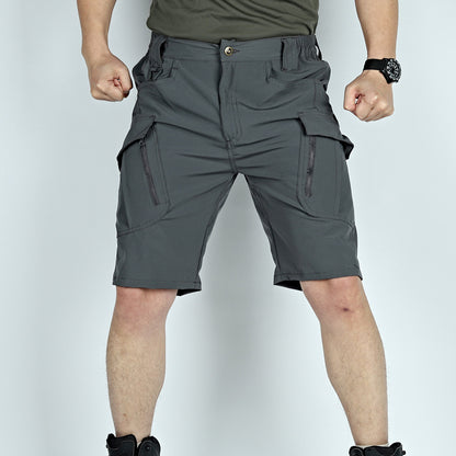 Men's Tactical Cargo Shorts With Belt