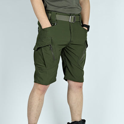 Men's Tactical Cargo Shorts With Belt
