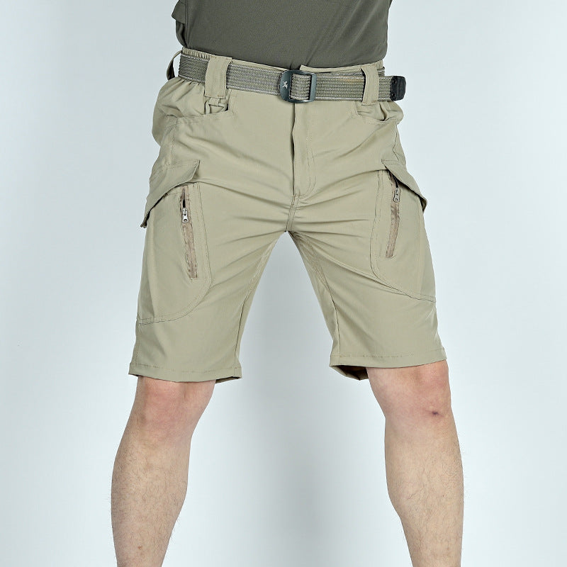 Men's Tactical Cargo Shorts With Belt
