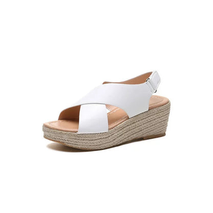 Image of Skye | Women's Crisscross Wedge Sandals