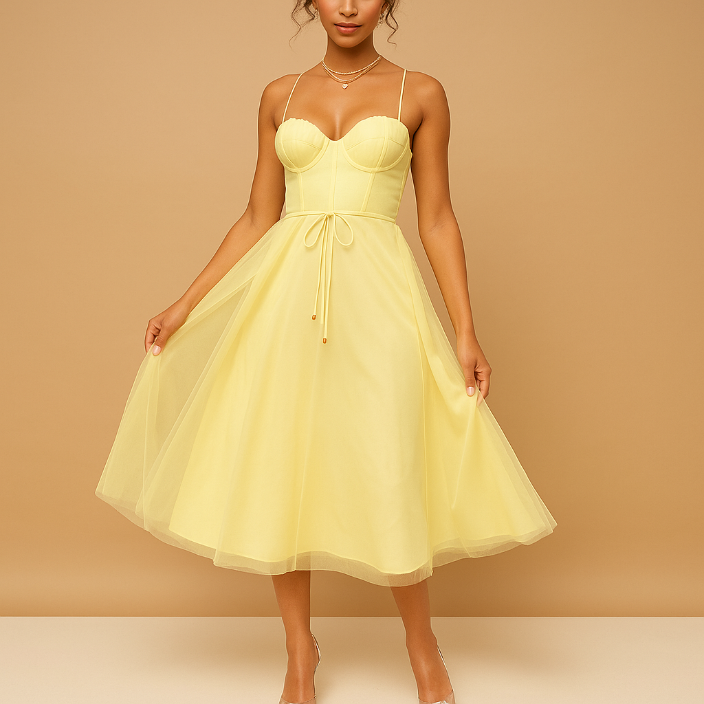 Women’s sleeveless chiffon maxi dress with tulle overlay and flowing silhouette, perfect for weddings, formal events, and evening occasions.