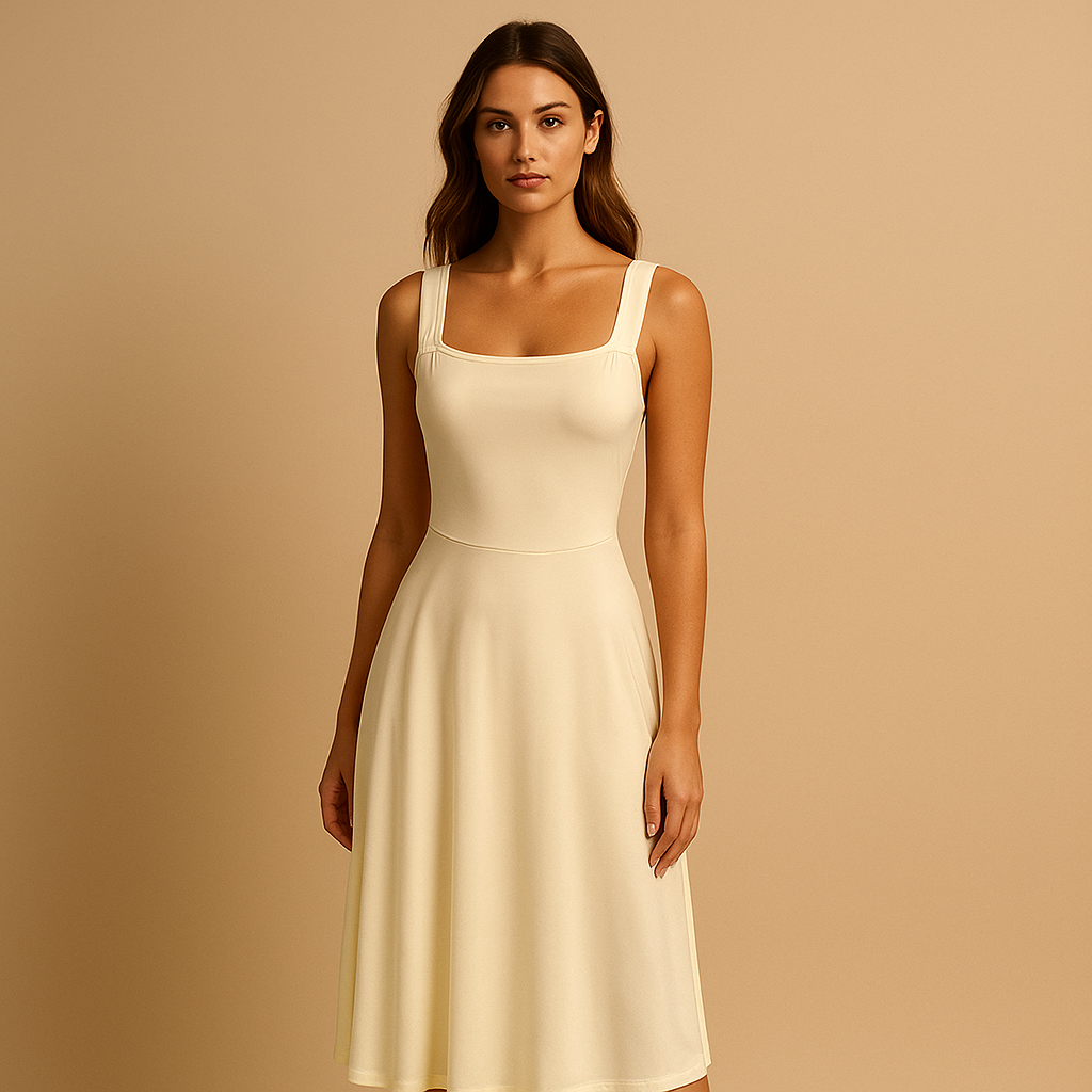 Women's Sleeveless Minimalist Dress - Vonnera