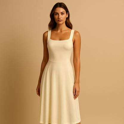 Women's Sleeveless Minimalist Dress - Vonnera