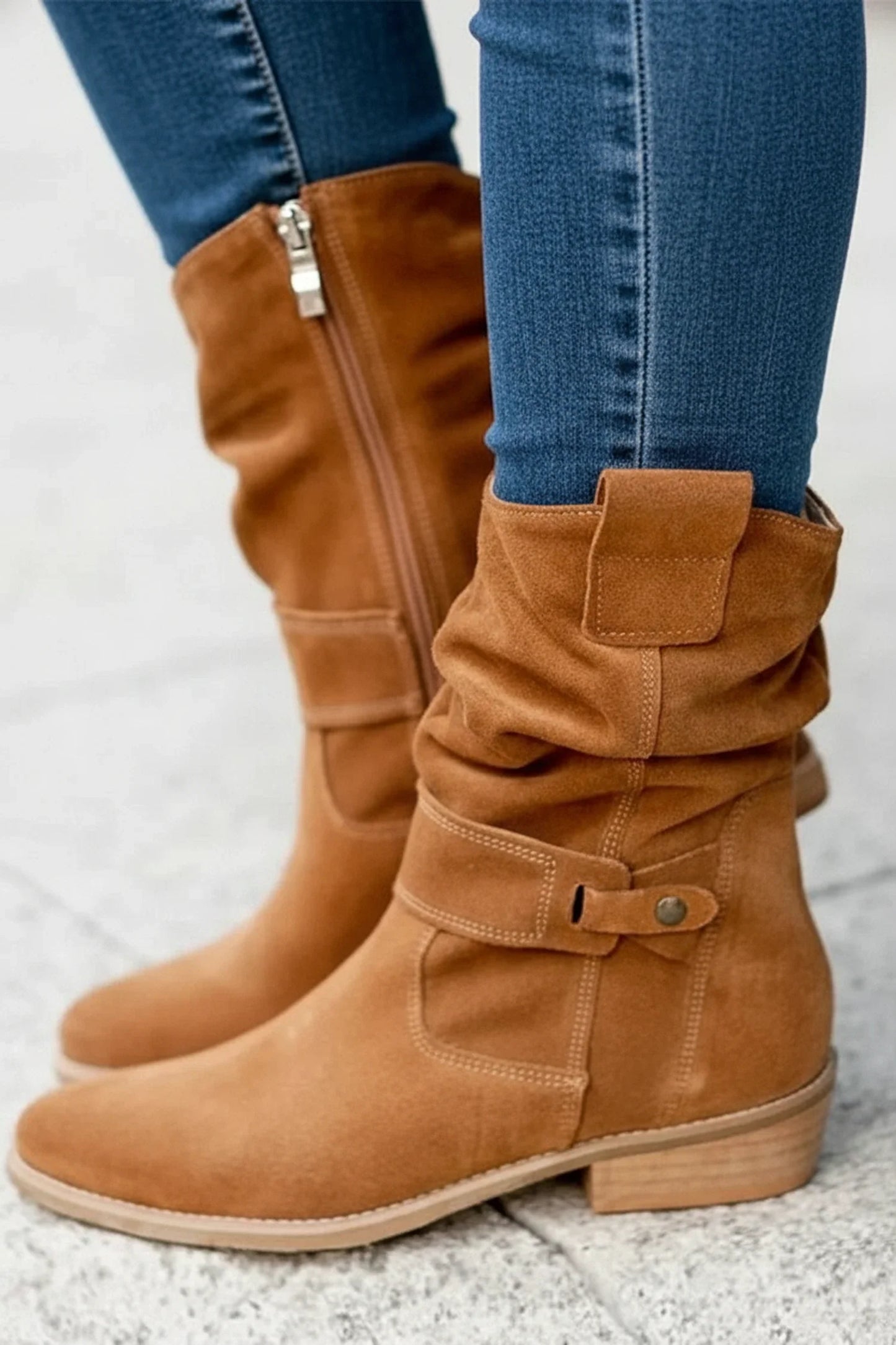 Women's Western Slouch Ankle Boots
