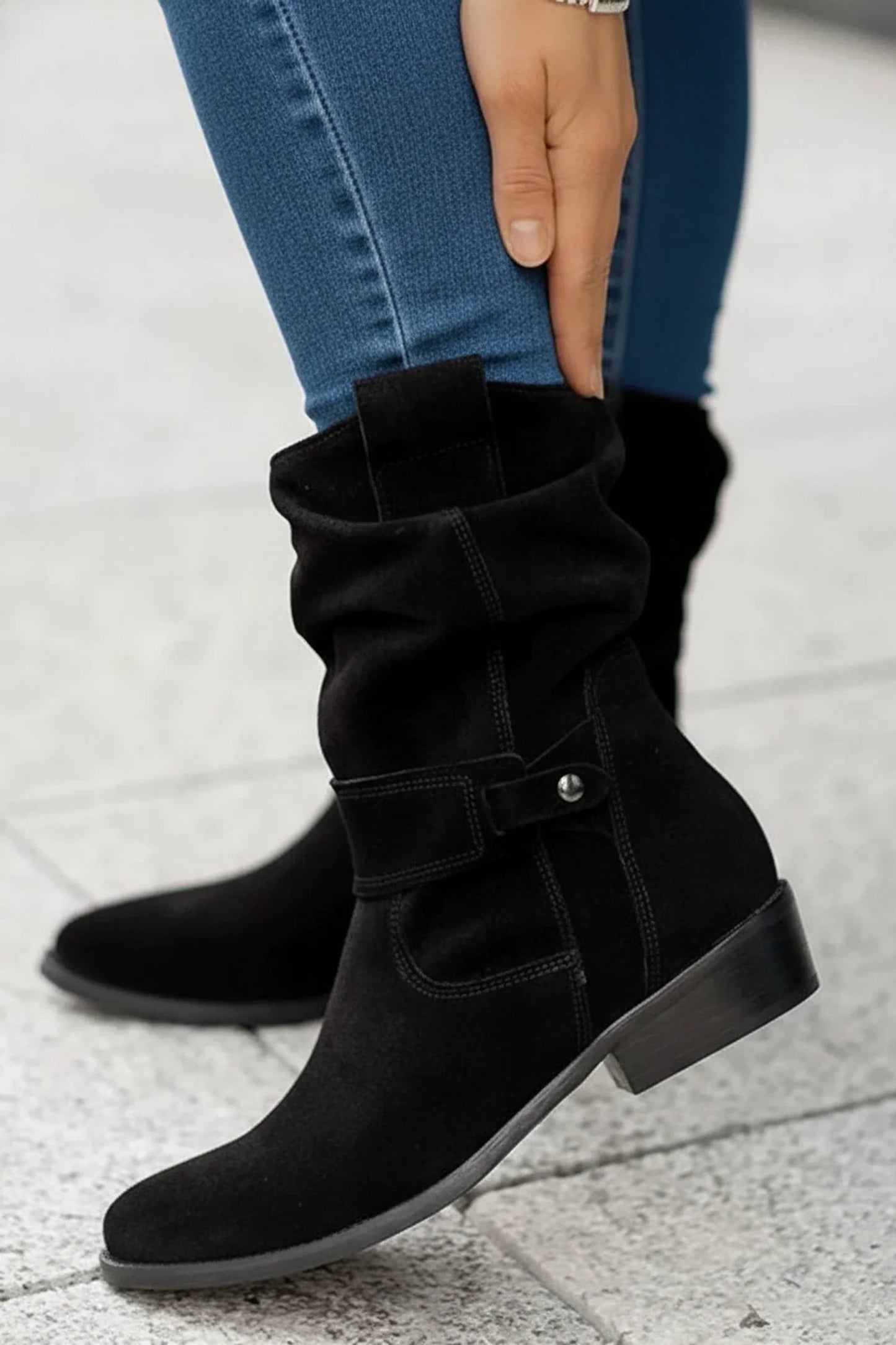 Women's Western Slouch Ankle Boots