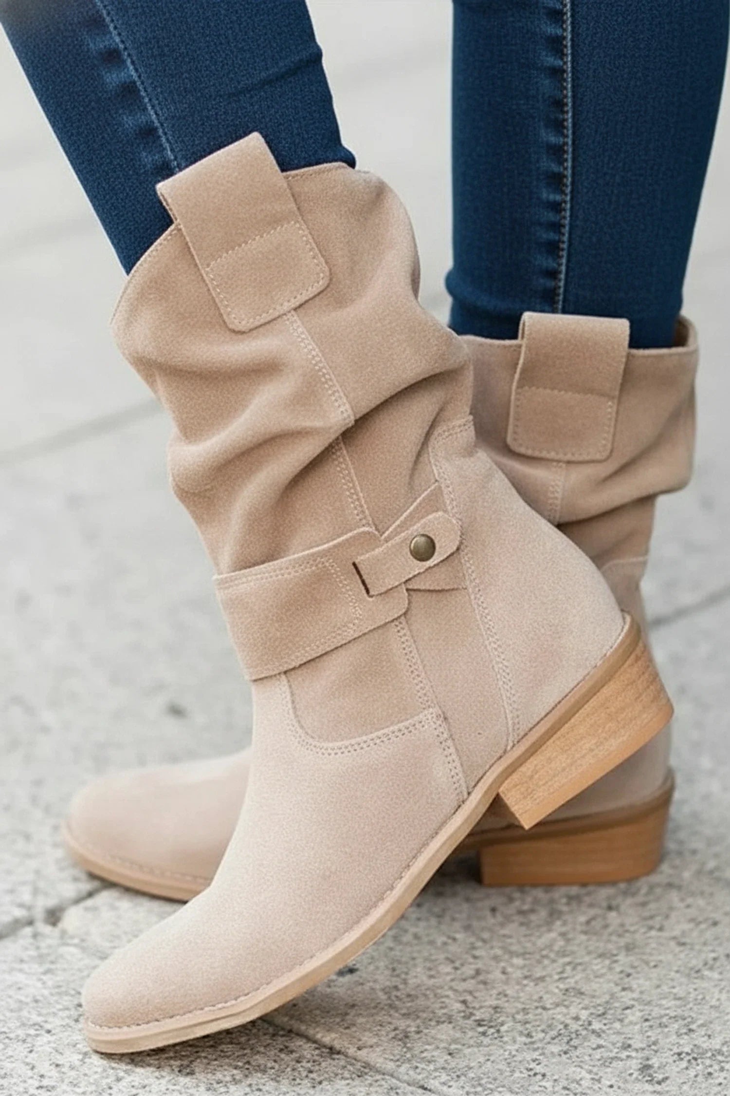 Women's Western Slouch Ankle Boots - Vonnera