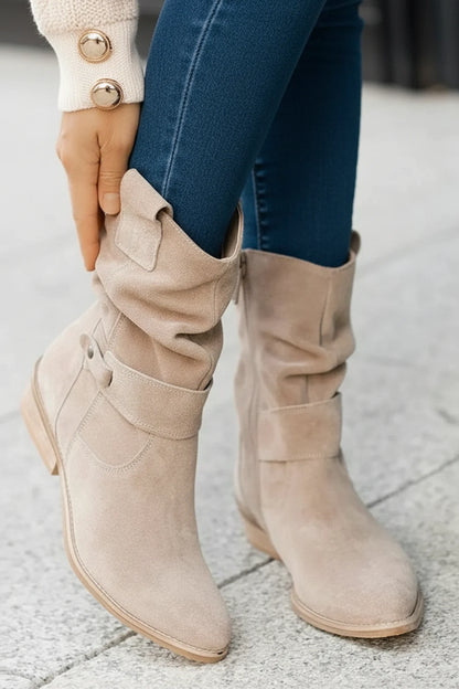 Women's Western Slouch Ankle Boots