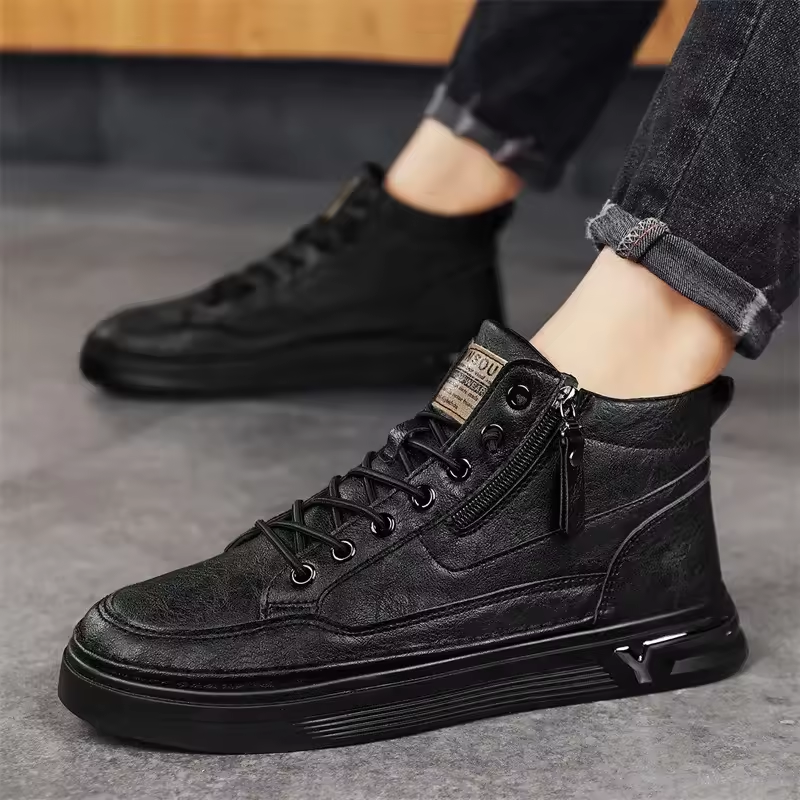 Men's Castello Leather Sneakers - Vonnera