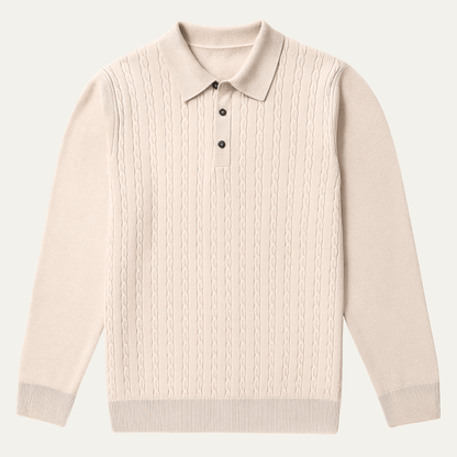 Men's Soft Cotton Polo Sweater - Vonnera