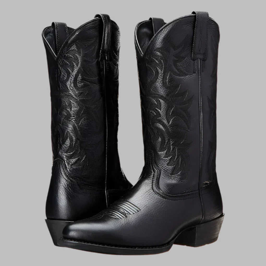 Men's Cowboy Boots Leather Brown