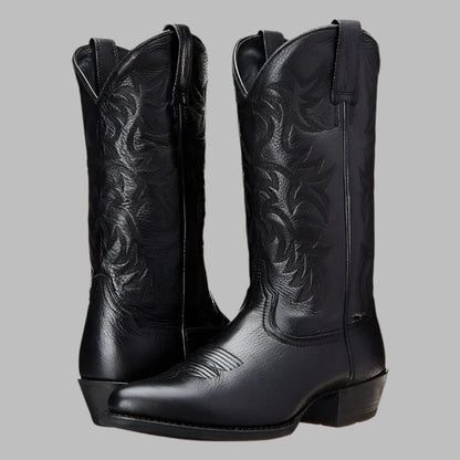 Men's Cowboy Boots Leather Brown
