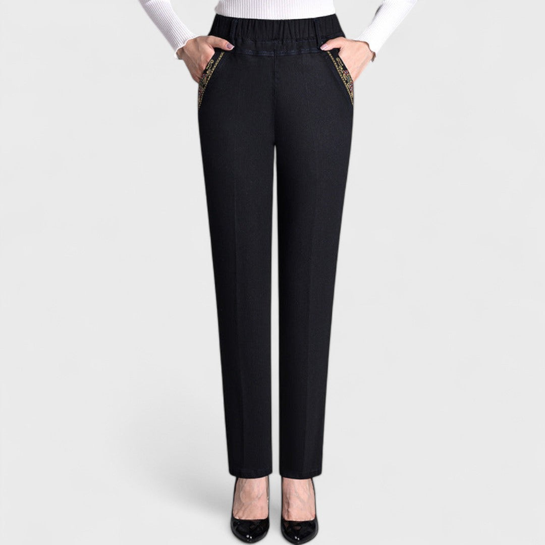 Women's Gathered Waist Jeans - Vonnera
