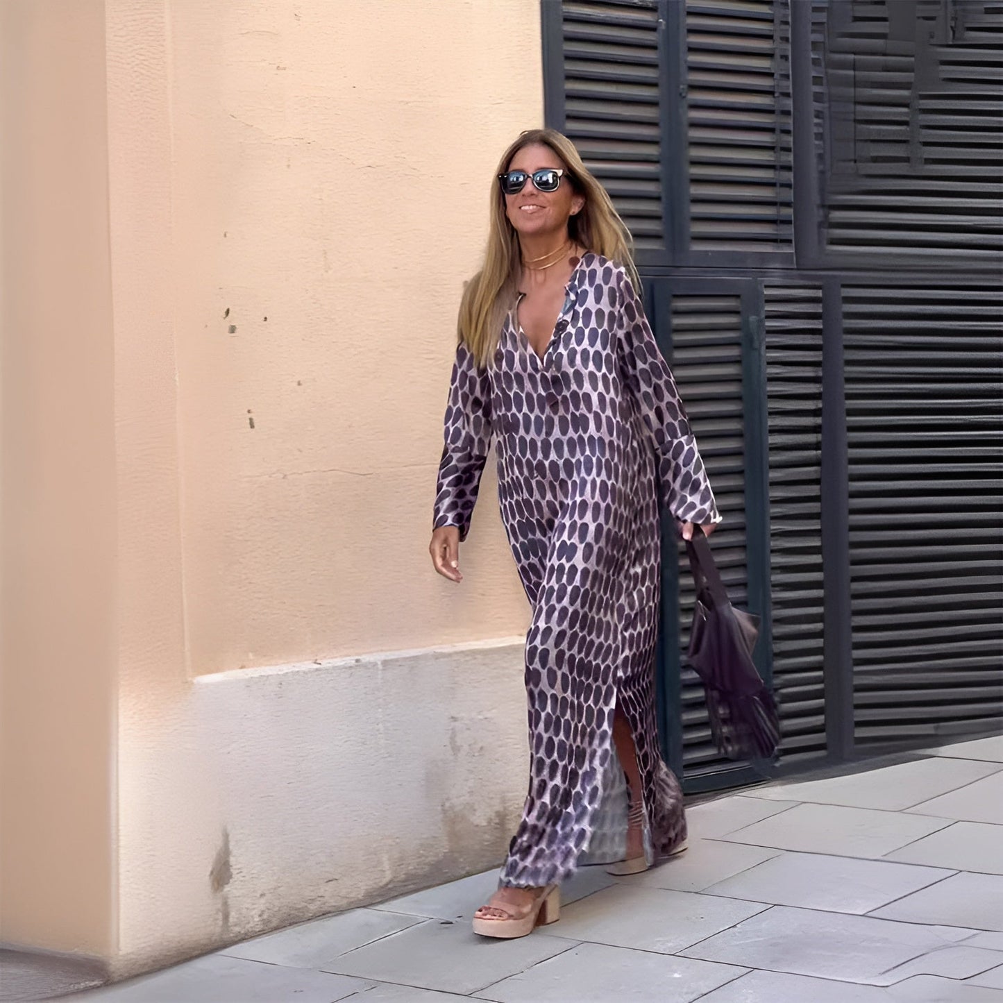 Eloise | Women's Tummy Control Boho Flowy Printed Dress Casual Summer