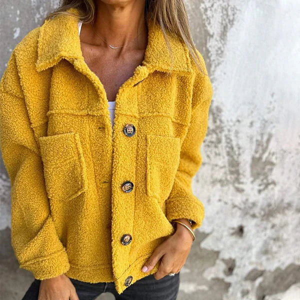Womens Lapel Collar Jacket - Vonnera