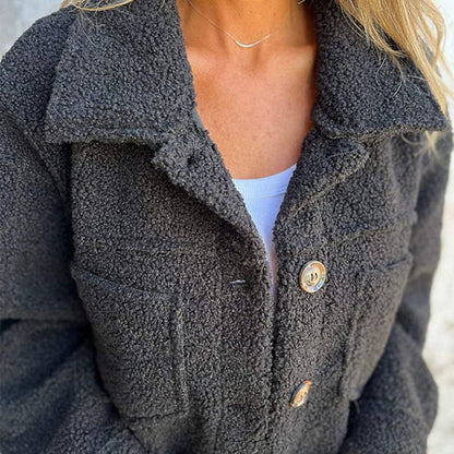 Women's Textured Button Front Jacket