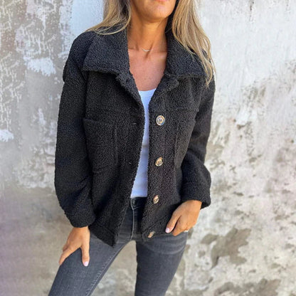 Women's Textured Button Front Jacket