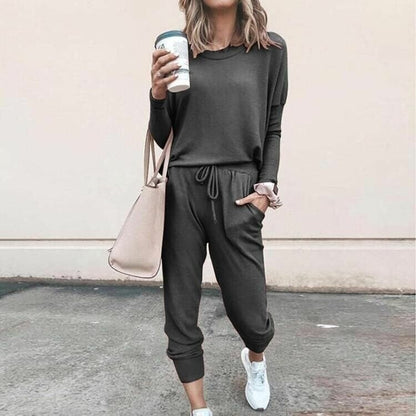 Women's Two Piece Set Straight Sleeves