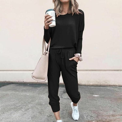 Women's Two Piece Set Straight Sleeves