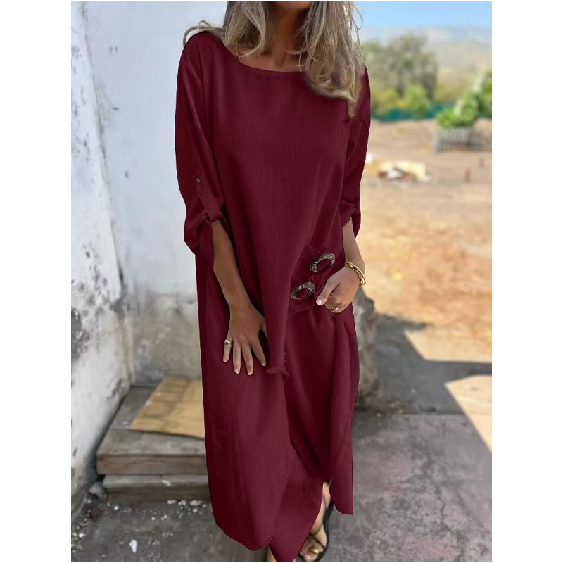 Women's Asymmetric Hem And Pants Set