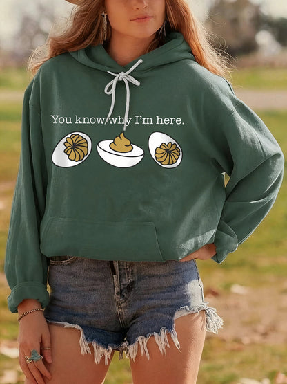 Women's Long Sleeve Hoodie Front Pocket - Vonnera