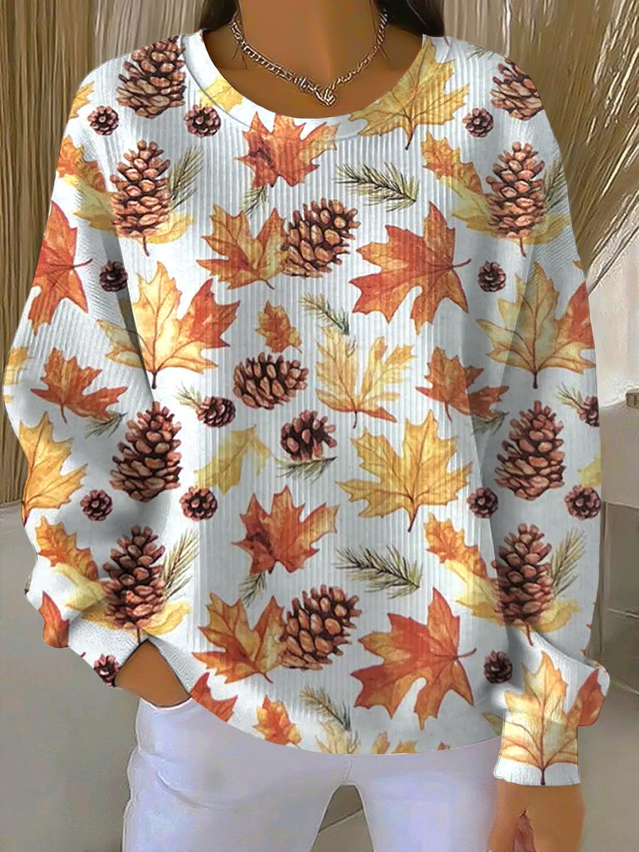 Women's Crew Neck Sweatshirt Relaxed Fit - Vonnera