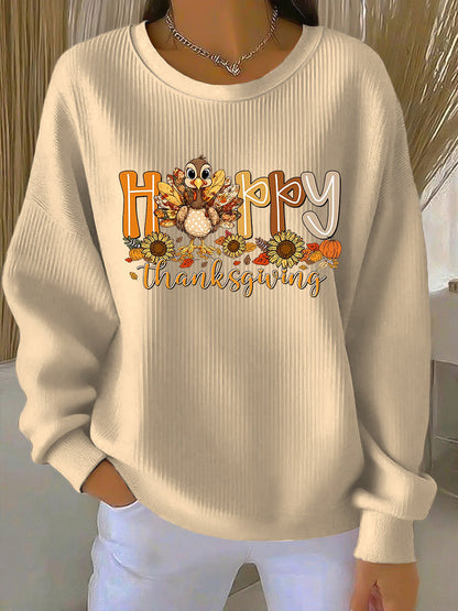 Women's Crew Neck Sweatshirt Long Sleeves - Vonnera