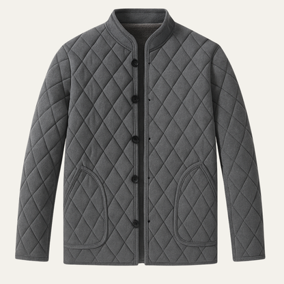 Men's Quilted Winter Jacket Thick Padded Fleece Lining - Vonnera