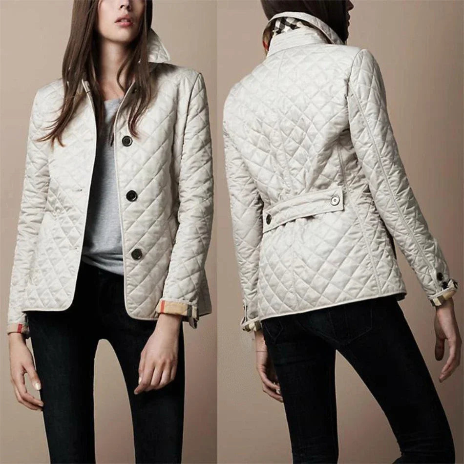 Image of Stella | Women's Button-Down Quilted Jacket