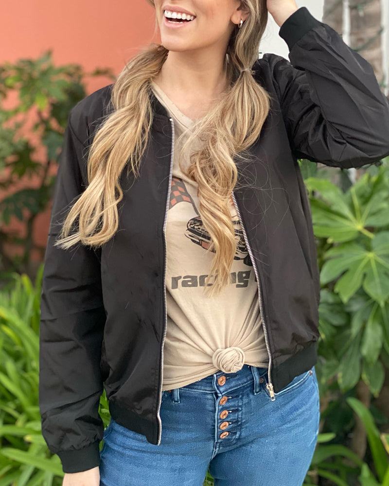 Women's Lightweight Bomber Jacket - Vonnera