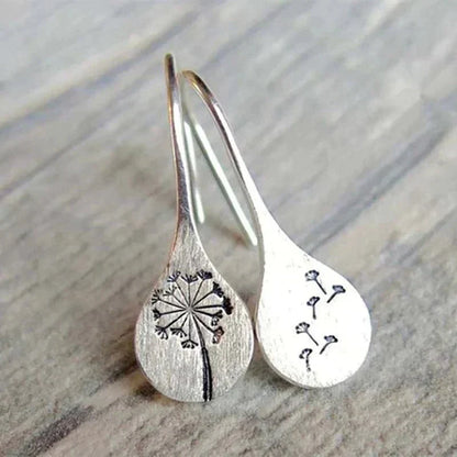 Sterling Silver Dandelion Earrings - Vonnera