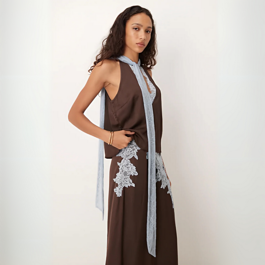 Women's Lace And Skirt Set