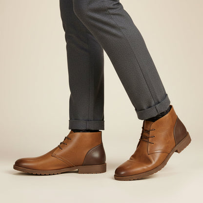 Elderpine Men's Vintage Leather Boots