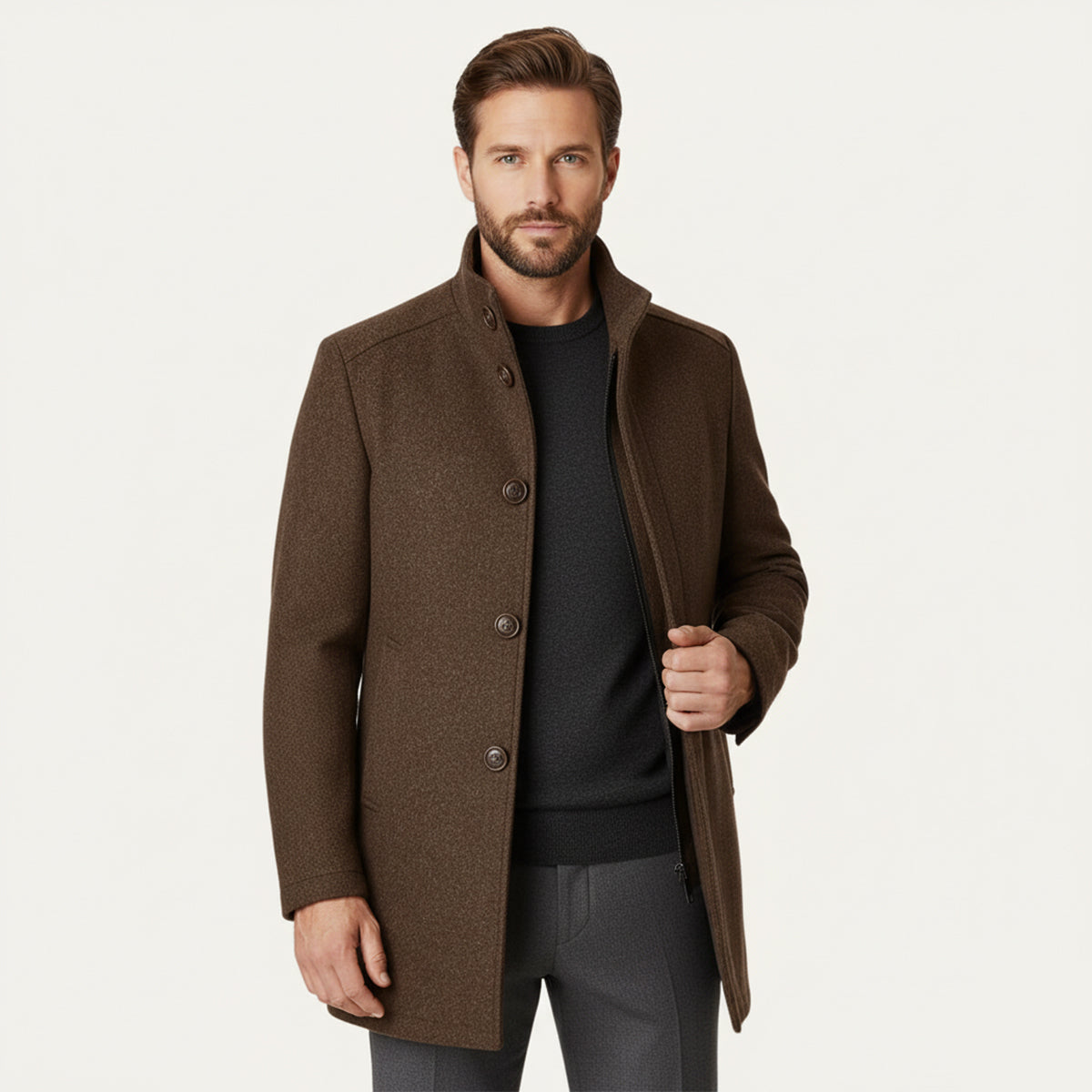 Men's Classic Wool Overcoat