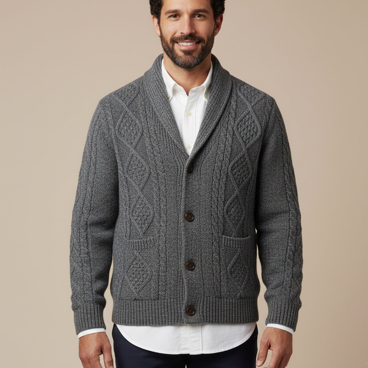 Lanchester Men's Cardigan Sweater