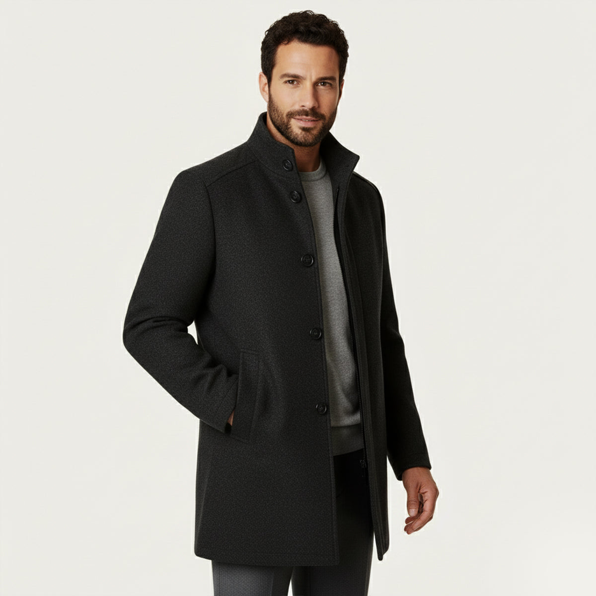 Men's Classic Wool Overcoat